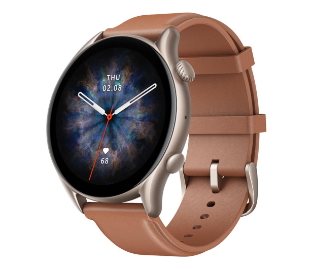 Amazfit Amazfit GTR 3 Pro Brown Leather - 693124 - zdjęcie